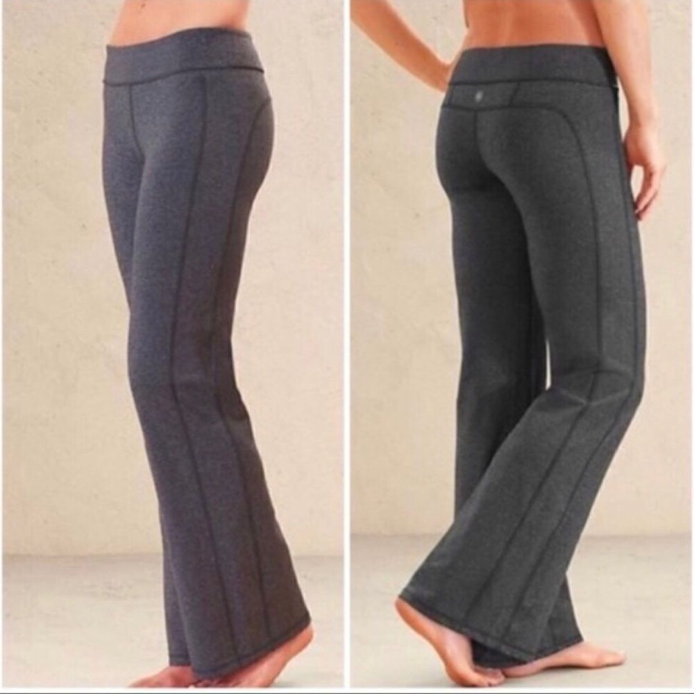 ATHLETA Dark Grey Flare Leggings Yoga Pants Size Small